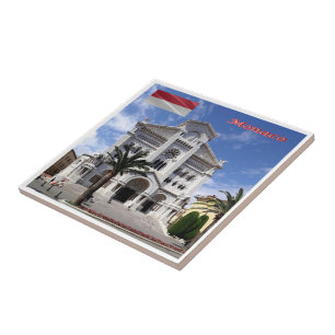 ZMC038 MONACO, kathedraal Notre-Dame-Immacu Tegeltje