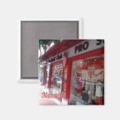 zMC040 SHOP IN MONACO, Fridge Magneet (Voorkant / Achterkant)