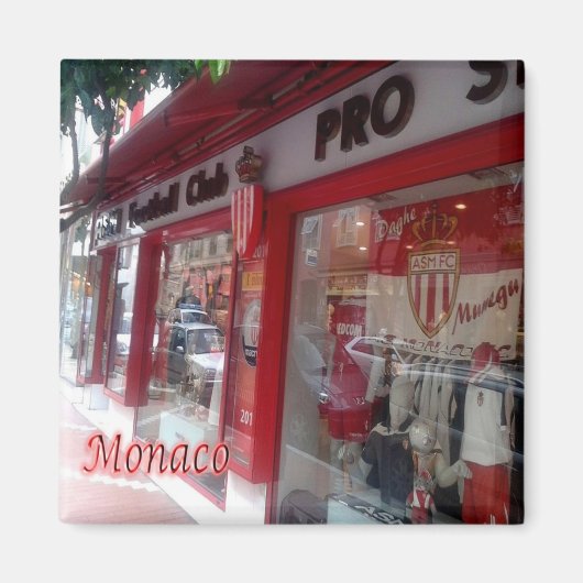 zMC040 WINKEL IN MONACO, Koelkast Magneet (Voorkant)