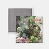 zMC046 EXOTIC GARDEN, Monaco, Fridge Magneet (Voorkant / Achterkant)