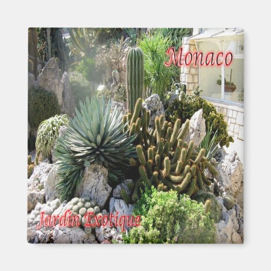 zMC046 EXOTIC GARDEN, Monaco, Fridge Magneet (Voorkant)