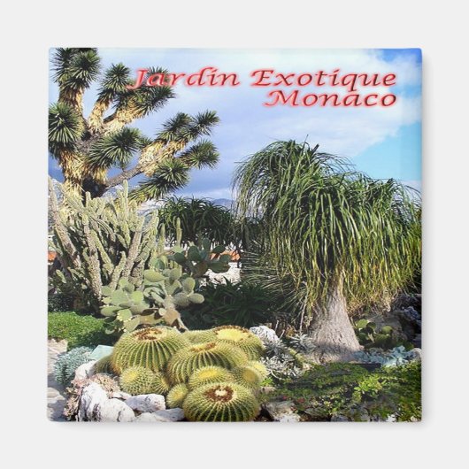 zMC047 EXOTIC GARDEN, Monaco, Fridge Magneet (Voorkant)