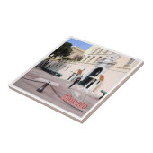 zMC050 BEWAKER IN HET PALEIS, Monaco, Tegeltje (Zijkant)