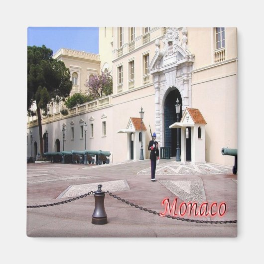 zMC050 GUARD IN DE PALACE, Monaco, Fridge Magneet (Voorkant)