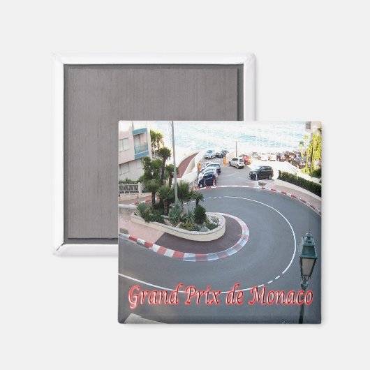 zMC051 GRAND PRIX, Monaco, Fridge Magneet (Voorkant / Achterkant)