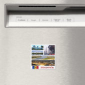 ZMD005 MOLDOVA collage mozaïek, Europa, Fridge Magneet (Insitu (Vaatwasser))
