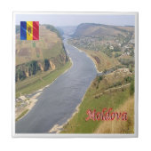 zMD006 DNIESTER VALLEY panorama, Moldavië, Tegeltje (Voorkant)