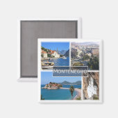 zME003 MONTENEGRO, Europa, Fridge Magneet (Voorkant / Achterkant)