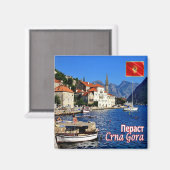 zME014 PERAST, Montenegro, Europa, Fridge Magneet (Voorkant / Achterkant)