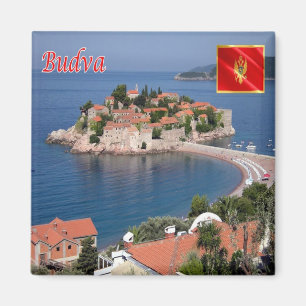 zME019 BUDVA SVETI STEFAN, Montenegro, Fridge Magneet