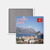 zME020 BUDVA, Montenegro, Fridge Magneet (Voorkant / Achterkant)