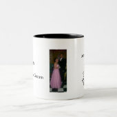 Zme en danny, bruiloft met.. - Gepersonaliseerd Tweekleurige Koffiemok (Center)