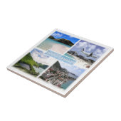 zMF003 SAINT MARTIN, Mozaïek, Amerika, Tegeltje (Zijkant)