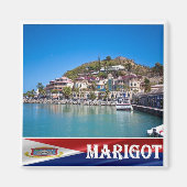 zMF008 MARIGOT, Saint Martin, Amerika, Fridge Magneet (Voorkant)