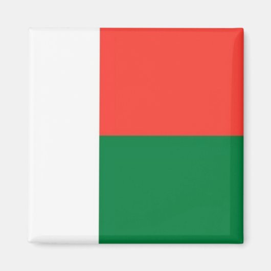 zMG001 MADAGASKAR VLAG, Afrika, Koelkast Magneet (Voorkant)