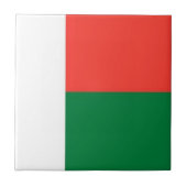 zMG001 MADAGASKAR VLAG, Afrika, Tegeltje (Voorkant)