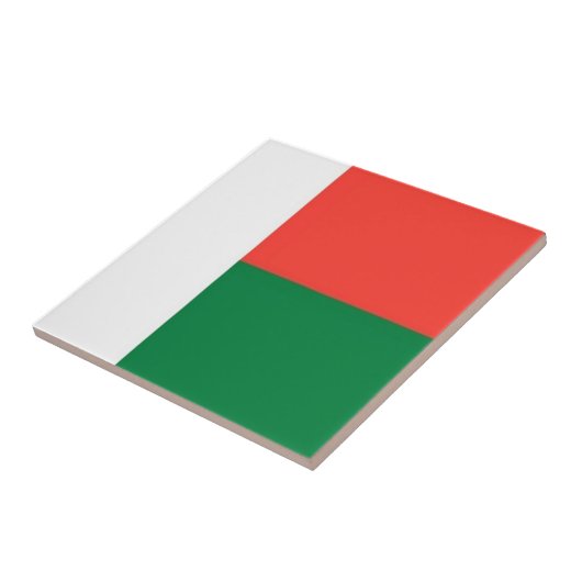 zMG001 MADAGASKAR VLAG, Afrika, Tegeltje (Zijkant)
