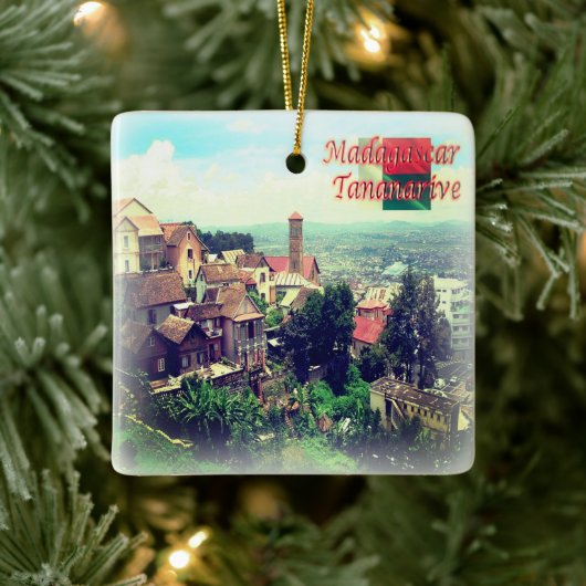 zMG011 TANANARIVE, City High, Madagaskar, Keramisch Ornament (Boom)