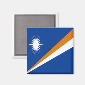 zMH001 FLAG MARSHALL ISLANDS, Oceanië, Fridge Magneet (Voorkant / Achterkant)