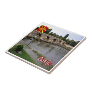 zMK005 SKOPJE, Noord-Macedonië, Tegeltje
