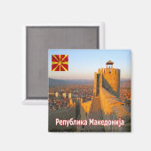 zMK009 OHRID SAMOIL'S FORTRESS, Fridge Magneet (Voorkant / Achterkant)