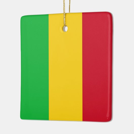 zML001 MALI, Vlag, Afrika, Keramisch Ornament (Links)