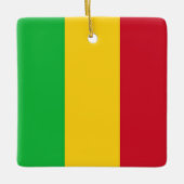 zML001 MALI, Vlag, Afrika, Keramisch Ornament (Voorkant)