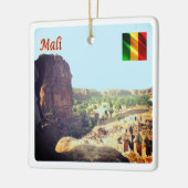 zML005 MALI, Begnimatou, Afrika, Keramisch Ornament (Links)
