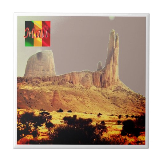 zML008 MALI, De Hand van Fatima, Afrika, Tegeltje (Voorkant)