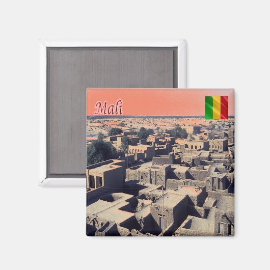zML011 MALI, Timbuctu, Afrika, Fridge Magneet (Voorkant / Achterkant)