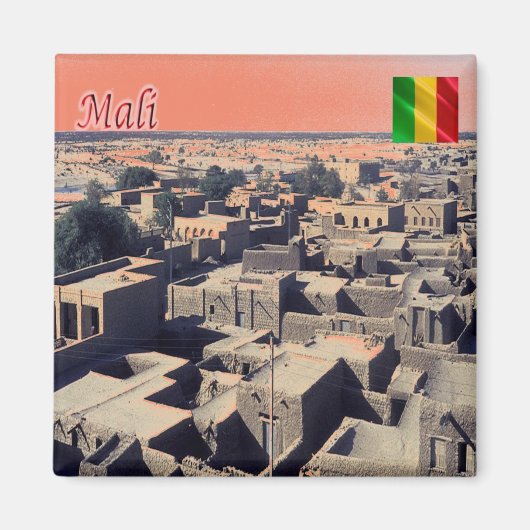 zML011 MALI, Timbuctu, Afrika, Fridge Magneet (Voorkant)