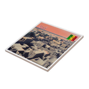 zML011 MALI, Timbuctu, Afrika, Tegeltje