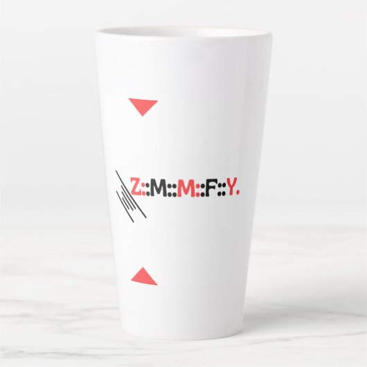 ZMMFY Moderne Latte Mok (Voorkant)
