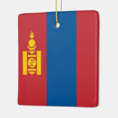 zMN001 Mongoolse VLAG Mongolië, Keramisch Ornament (Links)