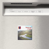 ZMN007 STEPPES, Mongolië, Azië, Fridge Magneet (Insitu (Vaatwasser))