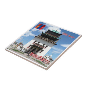 zMN009 GANDAN KLOOSTER, Mongolië, Azië, Tegeltje