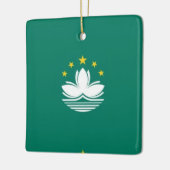 zMO001 Macaense Vlag Macau of Macao, Keramisch Ornament (Links)