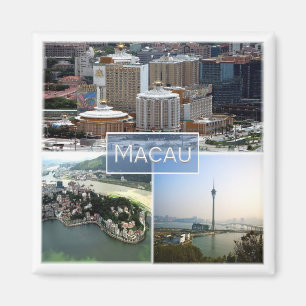 zMO004 MACAU of MACAO, Azië, Fridge Magneet