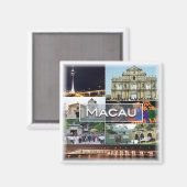 zMO005 MACAU OF MACAO, Azië, Fridge Magneet (Voorkant / Achterkant)