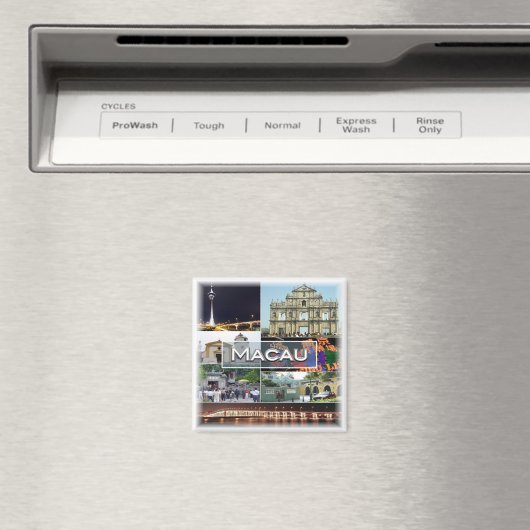 zMO005 MACAU OF MACAO, Azië, Fridge Magneet (Insitu (Vaatwasser))