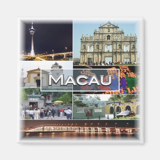 zMO005 MACAU OF MACAO, Azië, Fridge Magneet (Voorkant)