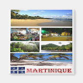 zMQ003 martinique, Mosaic, Amerika, Fridge Magneet (Voorkant)