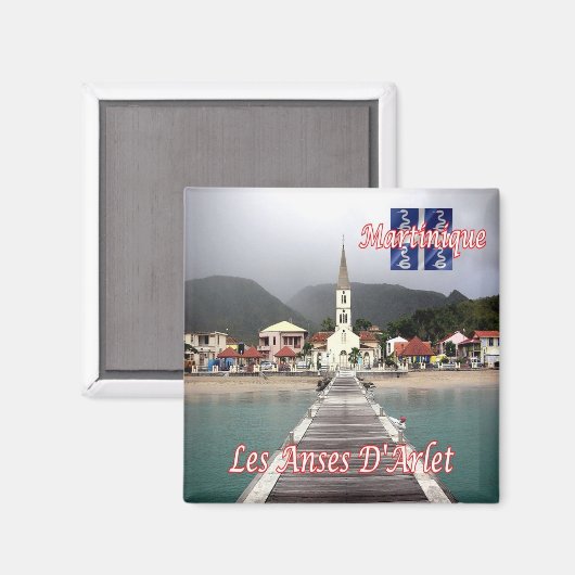 zMQ007 LES ANSES D'ARLET, Martinique, Fridge Magneet (Voorkant / Achterkant)