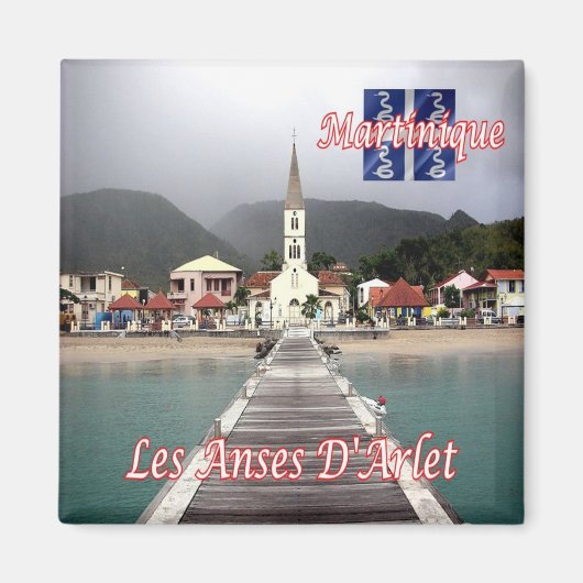 zMQ007 LES ANSES D'ARLET, Martinique, Fridge Magneet (Voorkant)