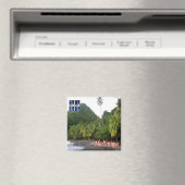 zMQ009 MARTINIQUE, Anse Céron, Black Sand Beach Magneet (Insitu (Vaatwasser))