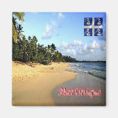 zMQ010 MARTINIQUE, Les Salines Beach, Fridge Magneet (Voorkant)