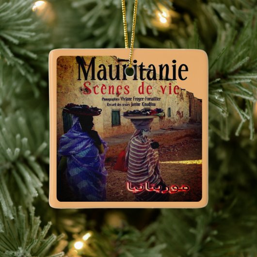 zMR004 MAURITANIË, Afrika, Keramisch Ornament (Boom)