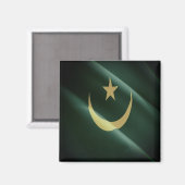 zMR.002 MAURITANIË, Waving Flag, Afrika, Fridge Magneet (Voorkant / Achterkant)
