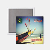 zMR.005 MAURITANIË, Afrika, Fridge Magneet (Voorkant / Achterkant)