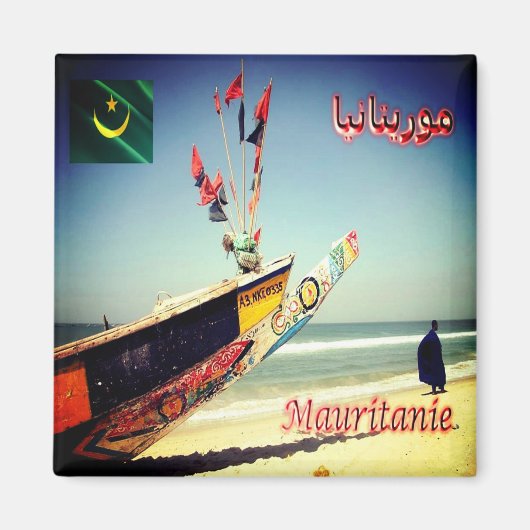 zMR.005 MAURITANIË, Afrika, Fridge Magneet (Voorkant)